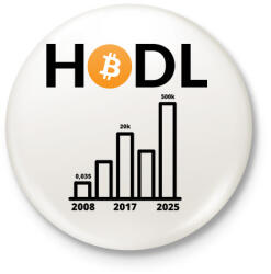 printfashion bitcoin chart - Kitűző, hűtőmágnes - Fehér (3088728)