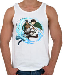 printfashion Attack on Titans - Férfi atléta - Fehér (2684347)
