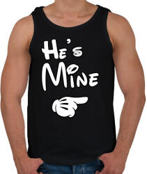 printfashion He is mine - Férfi atléta - Fekete (1773744)