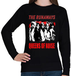 printfashion THE RUNAWAYS STENCIL - Női pulóver - Fekete (3668526)