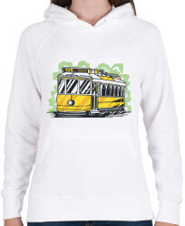 printfashion Villamos - Női kapucnis pulóver - Fehér (6869927)
