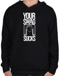 printfashion YSS - Gyerek kapucnis pulóver - Fekete (2938116)