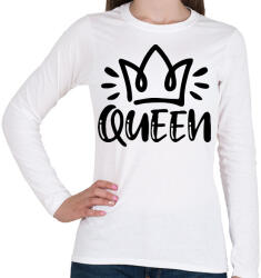 printfashion Queen páros 1 - Női hosszú ujjú póló - Fehér (6085068)