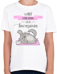 printfashion Savasana - csincsilla - Gyerek póló - Fehér (14489021)