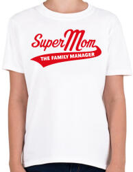 printfashion Szuper anyu - Gyerek póló - Fehér (2266020)