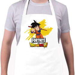 printfashion Fortnite x DragonBall super - Kötény - Fehér (8256374)