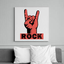 printfashion rock - Vászonkép - Fehér (6635792)