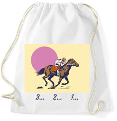 printfashion 3. . . 2. . . 1. . . lovaglás - Sportzsák, Tornazsák - Fehér (6326023)