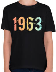 printfashion 1963 - Gyerek póló - Fekete (11818805)