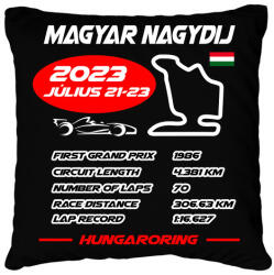 printfashion Magyar Nagydij 2023 - Párnahuzat, Díszpárnahuzat - Fekete (13214188)