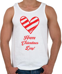 printfashion Happy Valentines day! - Férfi atléta - Fehér (2182628)