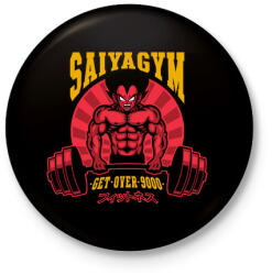 printfashion Saiyagym - Kitűző, hűtőmágnes - Fekete (3094789)