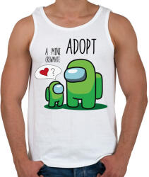 printfashion Among us adopt a mini crewmate - Férfi atléta - Fehér (4145522)