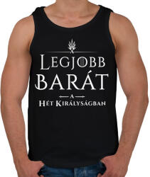 printfashion got-legjobb-barat-white - Férfi atléta - Fekete (1030222)