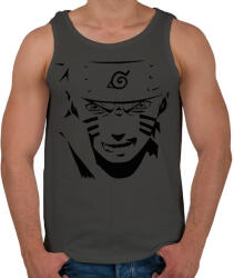 printfashion Naruto konoha - Férfi atléta - Sötétszürke (5755858)