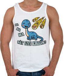 printfashion Hát ezen kihalok! - Férfi atléta - Fehér (7851772)