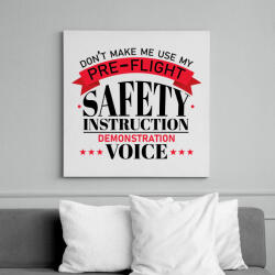 printfashion Don't make me use - Vászonkép - Fehér (7687800)