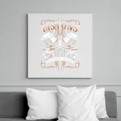printfashion Dugattyúk - Vászonkép - Fehér (6620950)