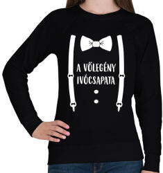 printfashion A vőlegény ivócsapata - Női pulóver - Fekete (1731015)