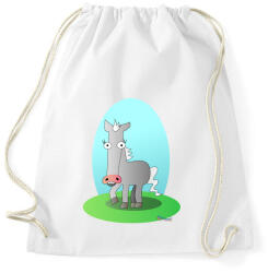 printfashion Szürke paci - Sportzsák, Tornazsák - Fehér (457125)