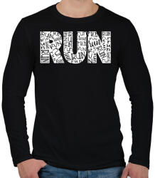 printfashion Run run run - Férfi hosszú ujjú póló - Fekete (13697919)
