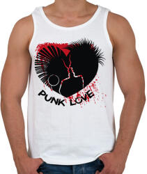 printfashion Punk love - Férfi atléta - Fehér (7668462)