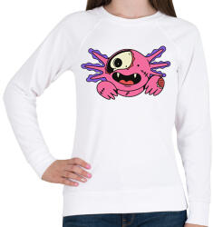 printfashion Zombi Axolotl - Női pulóver - Fehér (15992870)