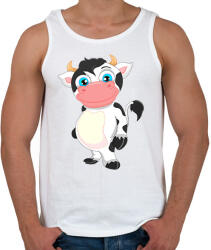 printfashion Tehén - Férfi atléta - Fehér (16238695)