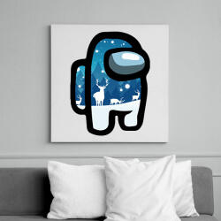 printfashion Karácsonyi Among Us - Vászonkép - Fehér (6639153)