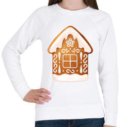 printfashion Mézeskalács ház - Női pulóver - Fehér (11223042)