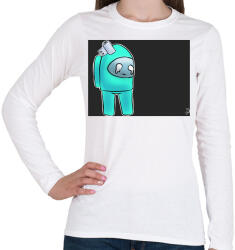 printfashion Among us WTF - Női hosszú ujjú póló - Fehér (4122602)