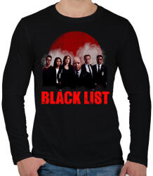 printfashion black list poster - Férfi hosszú ujjú póló - Fekete (2344520)
