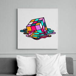 printfashion Rubik kocka - Vászonkép - Fehér (6630812)