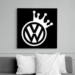 printfashion VW Király (fehér) - Vászonkép - Fekete (6648623)