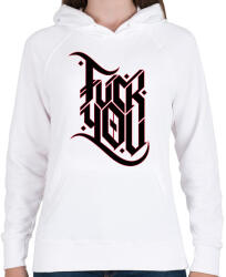 printfashion FYRedOutline-02-02 - Női kapucnis pulóver - Fehér (5271307)