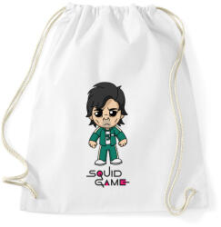printfashion Squid Game - Player 456 Seong Gi-hun - Sportzsák, Tornazsák - Fehér (5472226)