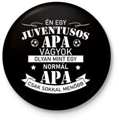 printfashion Juventusos apa - Kitűző, hűtőmágnes - Fekete (10855438)