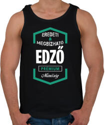 printfashion Edző prémium minőség - Férfi atléta - Fekete (1454720)