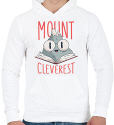 printfashion Mount Cleverest - Férfi kapucnis pulóver - Fehér (4171063)