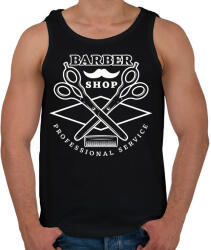 printfashion Barbershop 7 - Férfi atléta - Fekete (6187181)