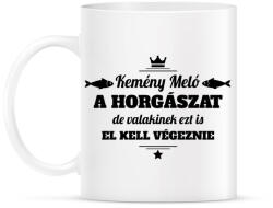 printfashion Kemény meló a horgászat. . . - Bögre - Fehér (970751)