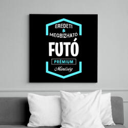 printfashion Futó prémium minőség - Vászonkép - Fekete (6647944)