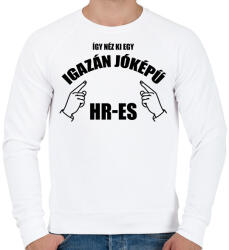 printfashion Igazán jóképű HR-es - Férfi pulóver - Fehér (15475609)