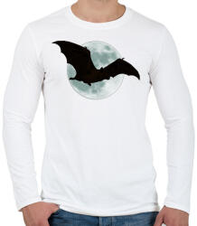 printfashion Denevér - Férfi hosszú ujjú póló - Fehér (329815)