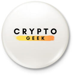 printfashion crypto geek - Kitűző, hűtőmágnes - Fehér (3088727)