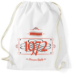 printfashion since-1972-red-black - Sportzsák, Tornazsák - Fehér (529124)