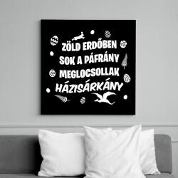 printfashion Zöld erdőben sok a páfrány - Vászonkép - Fekete (15754292)