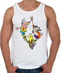 printfashion Ed Edd Eddy - Férfi atléta - Fehér (2368171)