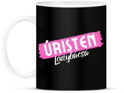 printfashion Úristen Lánybúcsú - Bögre - Fekete (12012455)