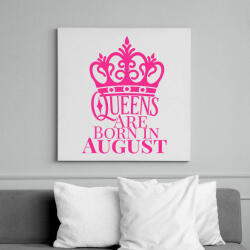 printfashion A királynők augusztusban születnek - Vászonkép - Fehér (6621647)